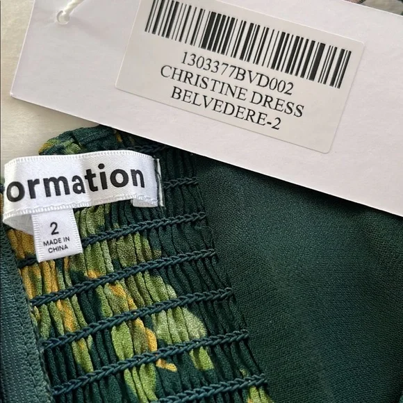 NWT reformation Christine dress in Belvedere print. Size 2 - Picture 4 of 6